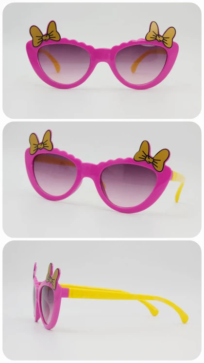 عینک آفتابی بچگانه پاپیون‌دار طرح میکی‌موس با شیشه‌های ضد اشعه UV