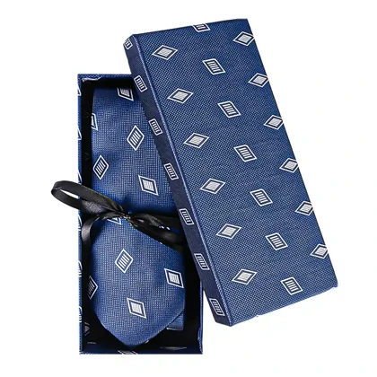 ست کراوات و پوشت لاکچری طرح لوزی