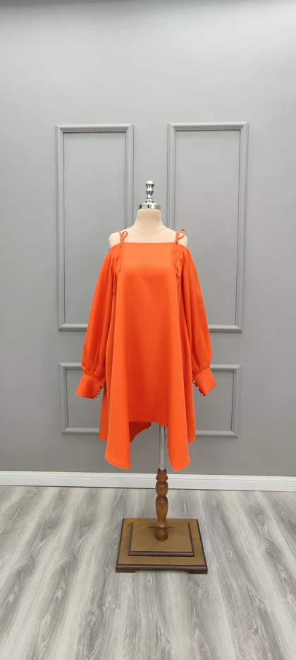 پیراهن کوتاه سرشونه بندی 201