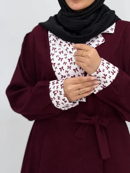 پیراهن مانتویی پاییزه آریسا
