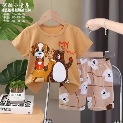 ست بلوز و شلوارک بچگانه سگ سایز 90 تا 155 وارداتی