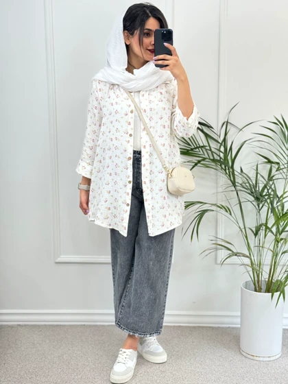 مانتو دخترانه شکوفه