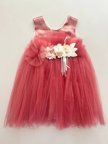 تور پرنسسی بالاتنه ساتن کمرگل 7098