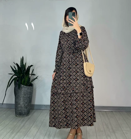 پیراهن مانتویی شکوفه 5