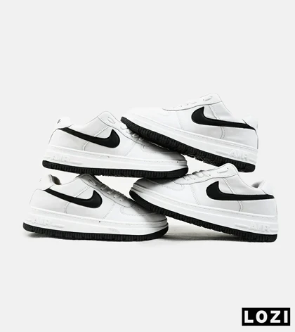 کفش کتانی مردانه و زنانه سفید مشکی نایک NIKE AIR FORCE مدل 2188