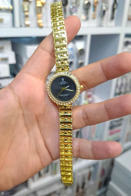 ساعت مچی زنانه رولکس Rolex موتور کوارتز باکیفیت و طراحی زیبا