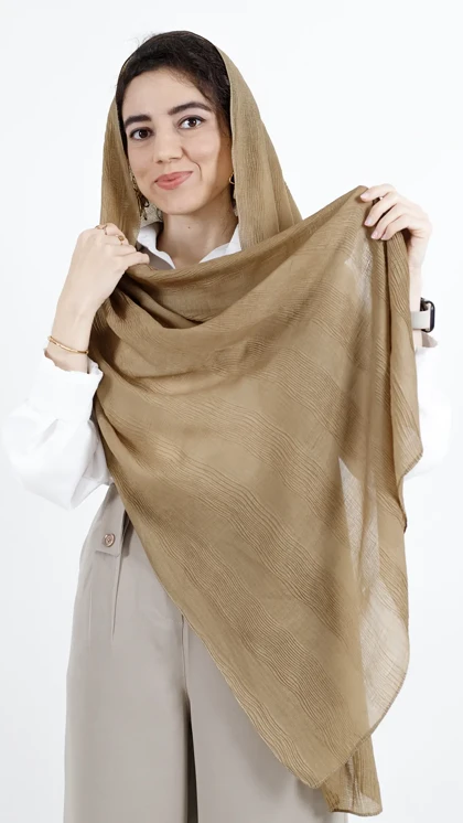 شال پلیسه راه راه