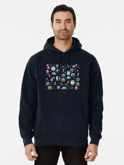 هودی Rick and morty هودی ریک اند مورتی طرح Rick and Morty pattern