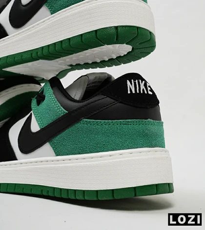 کفش کتانی مردانه مشکی سفید سبز نایک NIKE SB