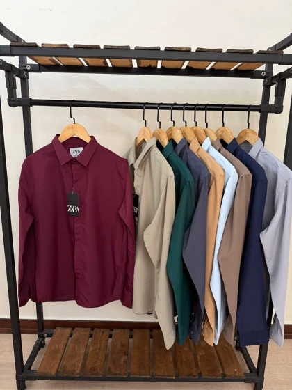 پیراهن آستین بلند قابپک مخفی2643