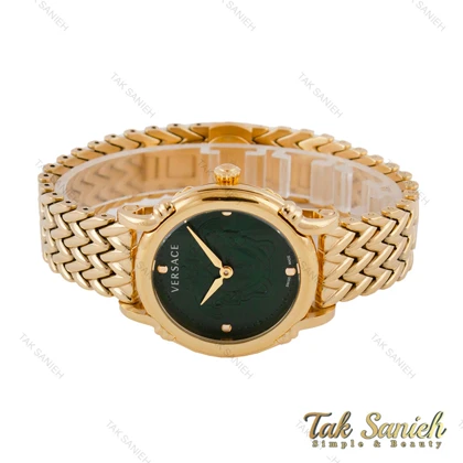 ورساچه Safety Pin زنانه طلایی صفحه سبز Versace-5775-L