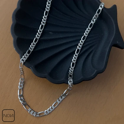 گردنبند نقره مردانه فیگارو کد 025129