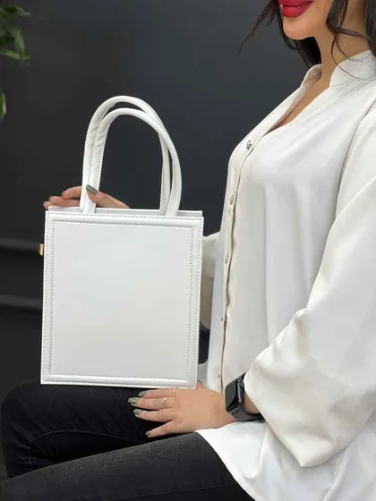 کیف مکعبی دسته دار ساده