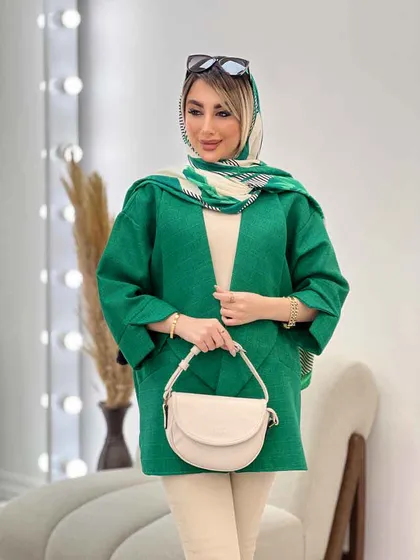 مانتو دو جیب نما پایین هلال