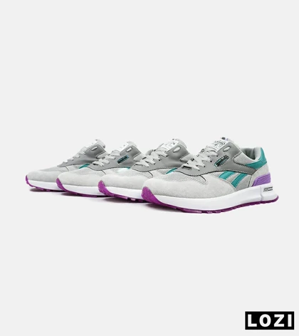 کفش کتانی طوسی آبی بنفش REEBOK Unphased Pro مدل 4613