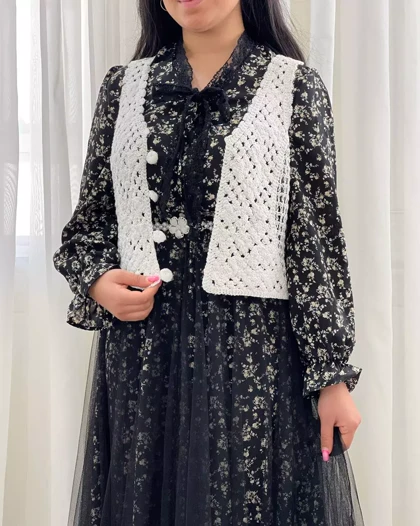 ست پیراهن و جلیقه و کمربند مدل 2 کد 5555