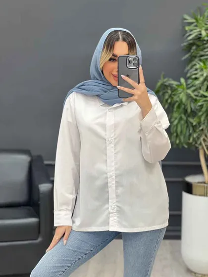 شومیز ساده سفید