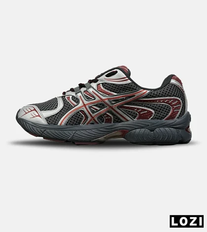 کفش کتانی مردانه و زنانه طوسی قرمز ASICS Gel-Phoenix مدل 8540