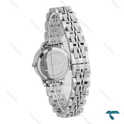 ساعت اسپریت زنانه سیلور صفحه کله غازی بند جوبیلی Esprit-8222-L