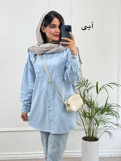 مانتو کتان پنبه پاپلی