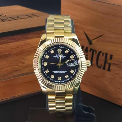 ساعت مچی مردانه رولکس دیت جاست Rolex datejust تاریخ دار با قفل پروانه ای کد 1