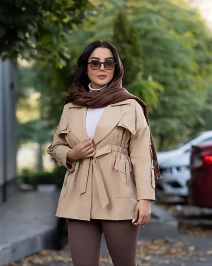 بارانی آستر دار مدل نیهان کد 1474
