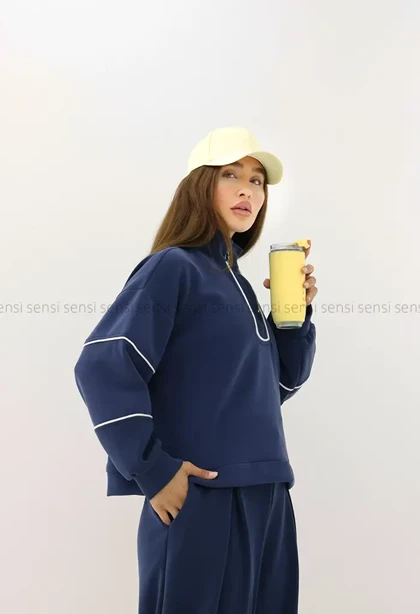 دورس نیم زیپ مغزی دوزی کد1004441