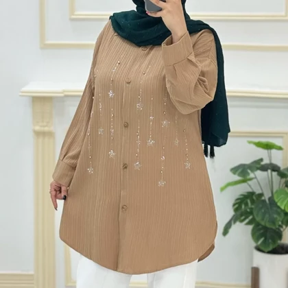 مانتو زنانه آیوا نگین‌دار