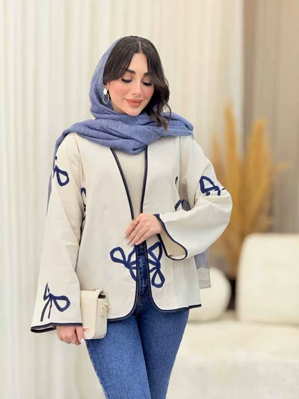 مانتو نواردوزی طرح پاپیون