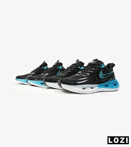 کفش کتانی مردانه مشکی آبی NIKE pegasus 33 مدل 3171