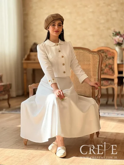 کت دامن کتان لمه شیرین