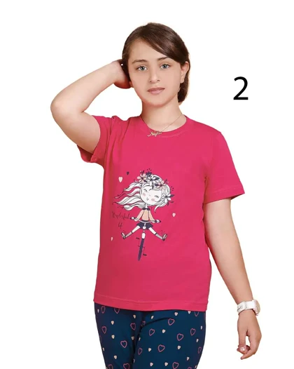 تیشرت نخی دخترانه اوت لت