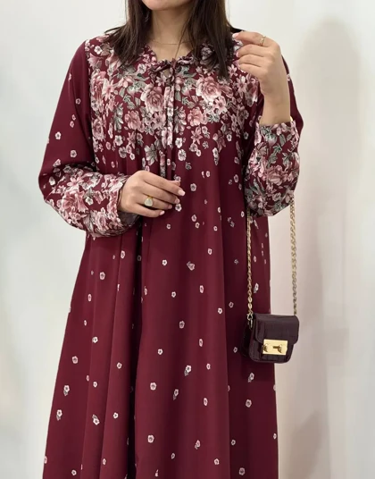 پیراهن بلند سوپر کلوش بیتا ویژه یلدا 1