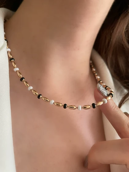 گردنبند و گوشواره میناکاری ژوپینگ