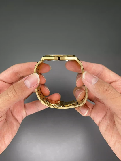 ساعت مچی سیکو بند طلایی صفحه سفید Seiko VIP