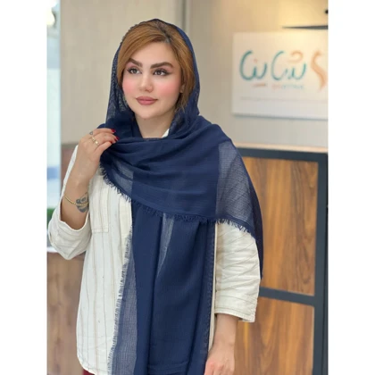 شال کد 1856 سرمه ای