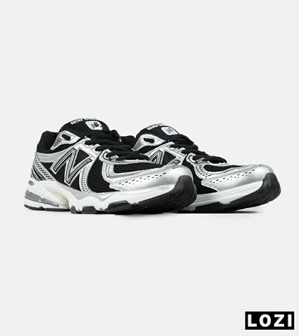 کفش کتانی مردانه و زنانه طوسی مشکی New Balance 860 V.02 مدل 7801