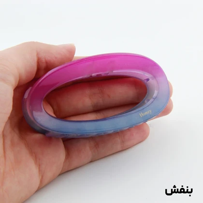 کلیپس دخترانه مدل بیضی دو رنگ