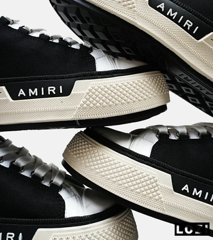 کفش اسنیکرزمشکی کرم Amiri Simple
