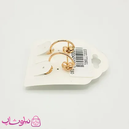 گوشواره دخترانه ژوپینگ با کریستال آبی