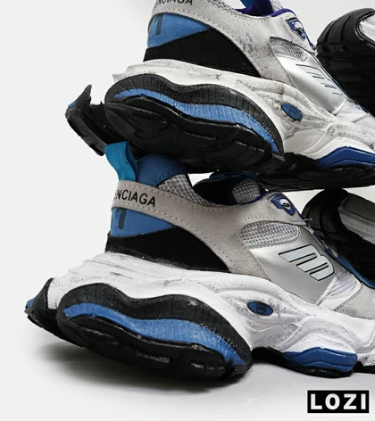 کفش کتانی طوسی آبی BALENCIAGA