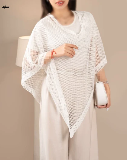 شومیز پانچ قلاب بافی شیرین کد 30778