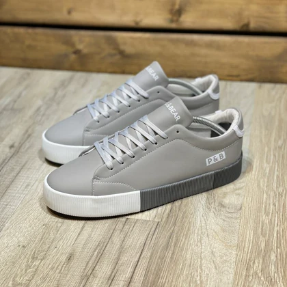 کفش کتانی مردانه مدل پول اند بیر pull&bear طوسی 41 تا 44