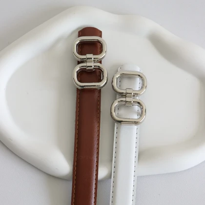 کمربند چرمی مات زنانه مدل be7036