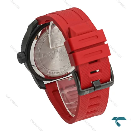 ساعت پسرانه نیوی فورس NF9202 مشکی قرمز NaviForce-7343-G