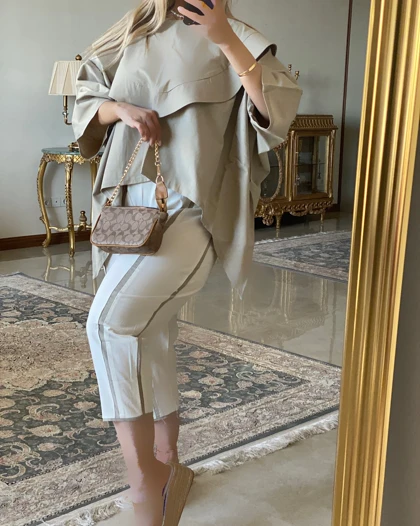 شومیز شلوار جلو نواری