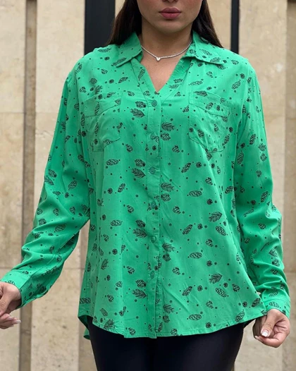 شومیز نخ خارجی برگ 6904