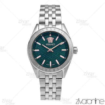 ساعت ورساچه زنانه نقره ای صفحه سبز 106812