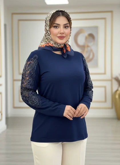 شومیز گیپوردار مدل سوگل کد 50271