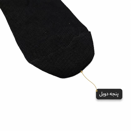 جوراب زنانه مچی سه پاشنه طرح راه راه میچکا کد CM9003